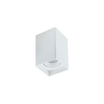 Spot De Sobrepor Nordecor Loch Mr16 Gu10 Quadrado Bivolt Branco