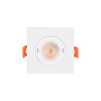 Spot De Embutir Plano Mbled Para 1 Lâmpada Par 20 Quadrado Branco