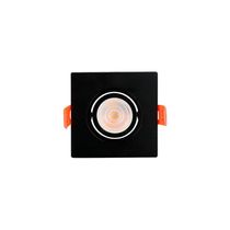 Spot De Embutir Plano Mbled Para 1 Lâmpada Mr11 Quadrado Preto