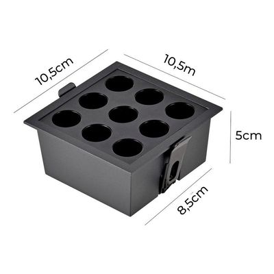 Spot De Embutir Nordecor Powerus Led 18w Bivolt Preto 3000k Luz Amarela
