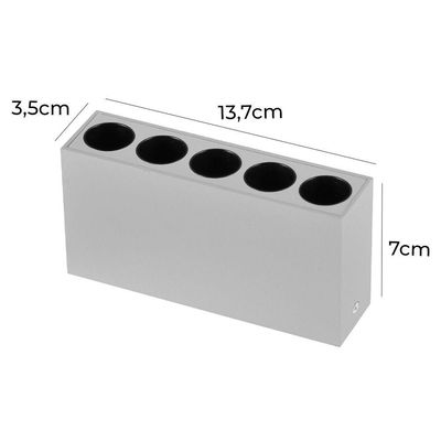 Spot De Sobrepor Nordecor Powerus Led 10w Bivolt 3000k Luz Amarela