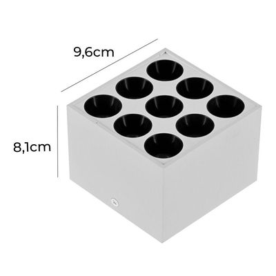 Spot De Sobrepor Nordecor Powerus Led 18w Bivolt 3000k Luz Amarela