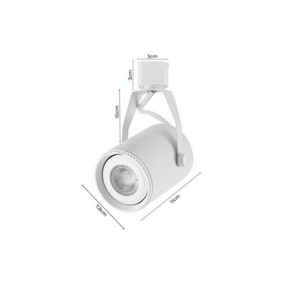 Spot Direcionável Para Trilho Nordecor Lille Par 20 E27 Bivolt Branco