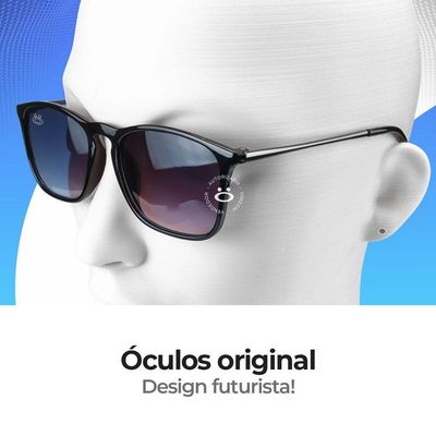 Relogio Aço Preto Masculino + Proteçao Uv Oculos Sol + Case Casual Social Ajustavel Analogico