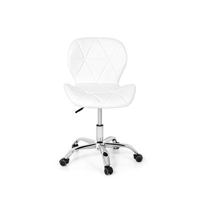 Conjunto 2 Cadeiras Office Eiffel Slim Base Giratória Branca