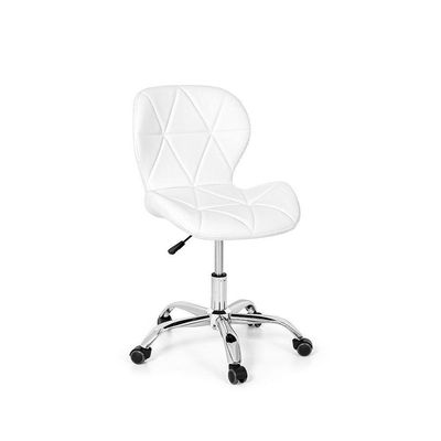Conjunto 2 Cadeiras Office Eiffel Slim Base Giratória Branca