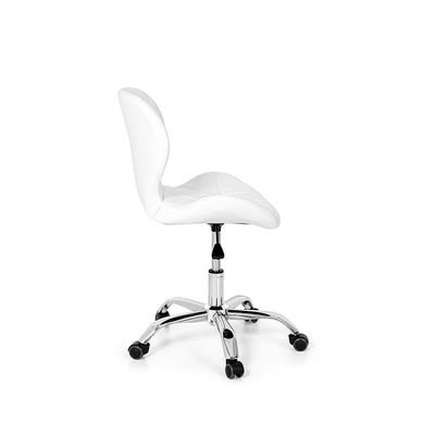 Conjunto 2 Cadeiras Office Eiffel Slim Base Giratória Branca