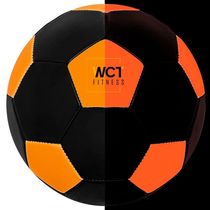 Bola Futebol Preto Laranja Florescente Neon Esporte Treinamento Criança Adulto – Wct Fitness
