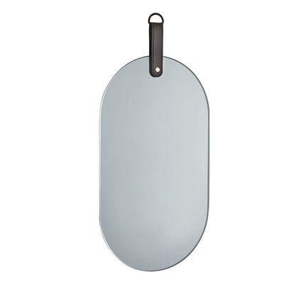 Espelho Elipse em Vidro Fumê 25x30 Cm D´rossi