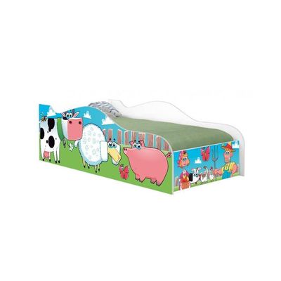 Cama Like Bichinhos Na Fazenda Solteiro Com Colchão