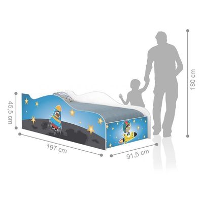 Cama Like Astro No Espaço Solteiro Com Colchão
