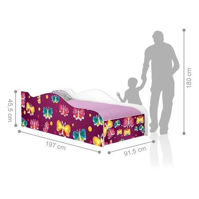 Cama Like Aquarela Dos Ursinhos Solteiro Com Colchão
