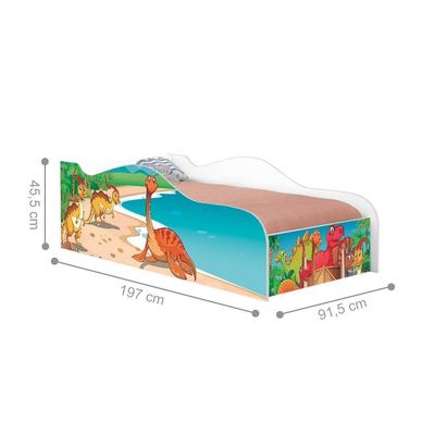 Cama Like Mundo Dos Dinos Solteiro