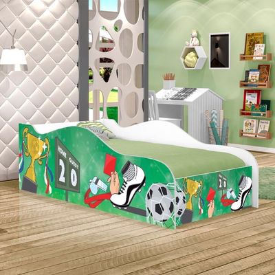 Cama Like Campeonato Da Bola Solteiro
