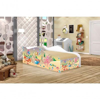 Cama Like Peixes Amigos Solteiro Com Colchão