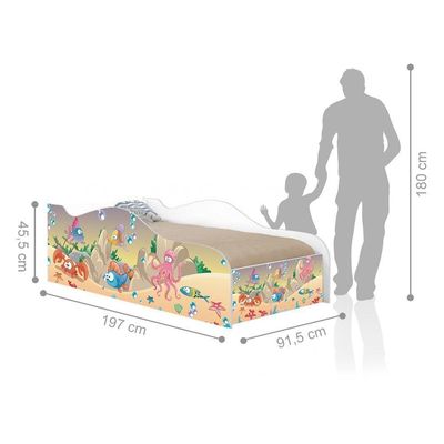 Cama Like Peixes Amigos Solteiro Com Colchão