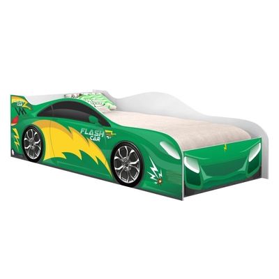 Cama Carro Menino Verde Solteiro