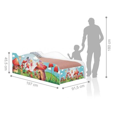 Cama Like Cidade Das Fadas Solteiro Com Colchão