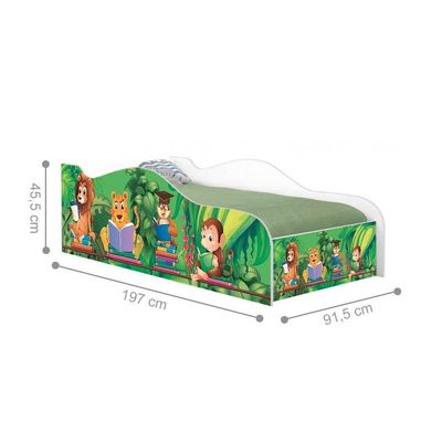 Cama Fun Safari E Zoológico Solteiro