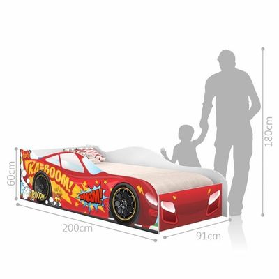 Cama Carro Vrooom Vermelho Solteiro