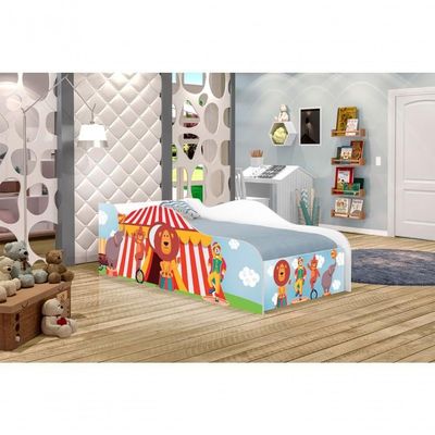 Cama Fun Circo Solteiro Com Colchão