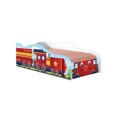 Cama Trem Da Alegria Joy Vermelho Solteiro Com Colchão