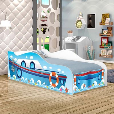 Cama Navio Kids Solteiro Com Colchão