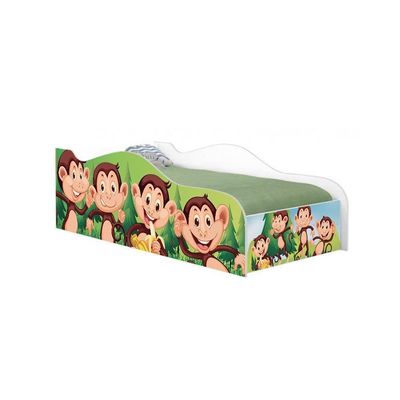 Cama Fun Macacos Solteiro Com Colchão