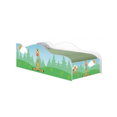 Cama Fun Girafa E Coruja Solteiro Com Colchão