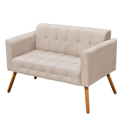 Namoradeira Elisa Suede Bege