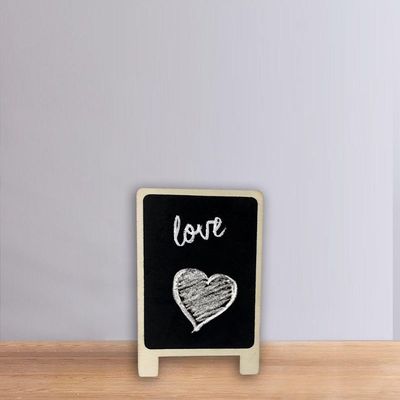 Placa Decorativa Branca 13,5x5,5cm