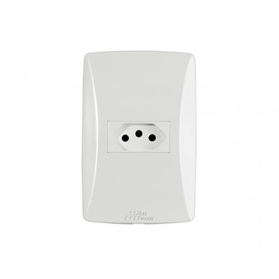 Tomada Petra 2P+T Horiz C/Pl 20A 250V 39028
