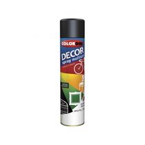 Tinta Spray Colorgin Decor Preto Brilho (Nr23-Onu 1950) c/6pcs