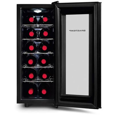Adega Brastemp All Black para 12 Garrafas - BZC12BE Preto / 110V