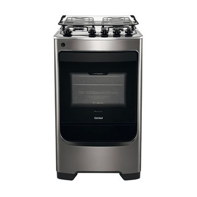 Fogão a Gás de Piso 4 Bocas com Acendimento Automático Consul - CFO4NAR Inox / Bivolt