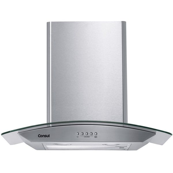 Coifa de Parede 60 cm Vidro Curvo em Aço Inox CAP60AR Consul Inox / 220V