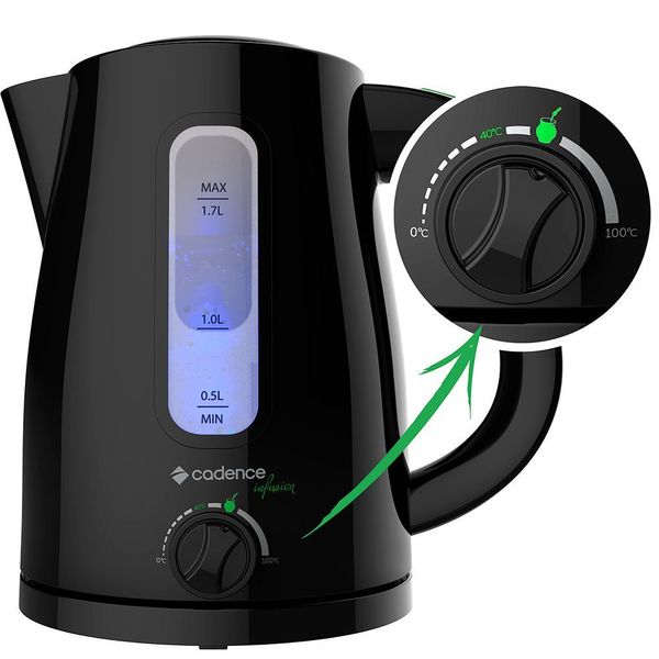 Jarra Elétrica Cadence 1,7 Litros CEL550 Preto / 220V