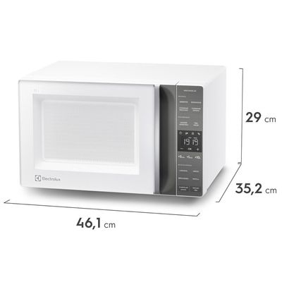 Micro-ondas Electrolux Efficient 23 Litros 4 Receitas ME23B Branco / 220V