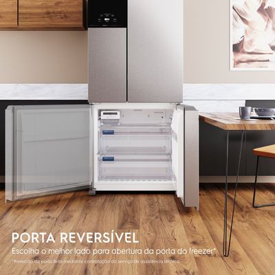 Geladeira Refrigerador Electrolux Efficient 3 Portas 590L Inox IM8S Inox / 110V