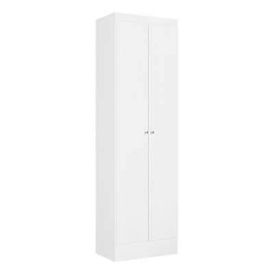 Armário Multiuso Sapateira THB Space com 2 Portas 5 Prateleiras Branco