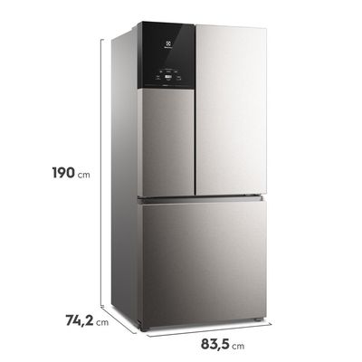 Geladeira Refrigerador Electrolux Efficient 3 Portas 590L Inox IM8S Inox / 110V