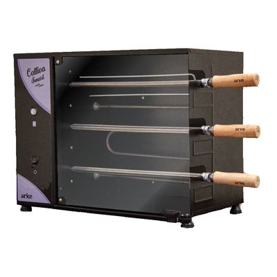 Churrasqueira Elétrica Rotativa Arke Cattiva Smart 3 Espetos 03 Preto / 110V