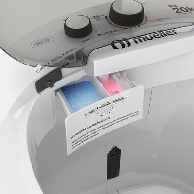 Lavadora de Roupas Semiautomática 20,1Kg Mueller Big Branco / 110V