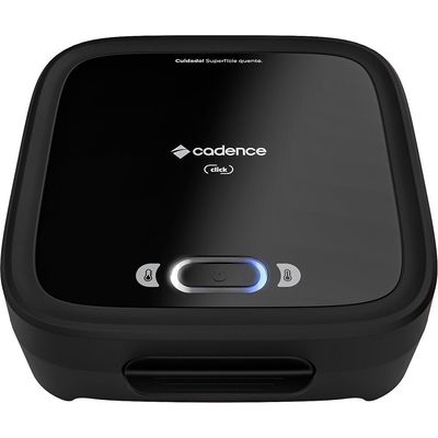Grill Sanduicheira SAN400 Quadrada com Sistema de Fechamento Click Cadence Preto / 220V