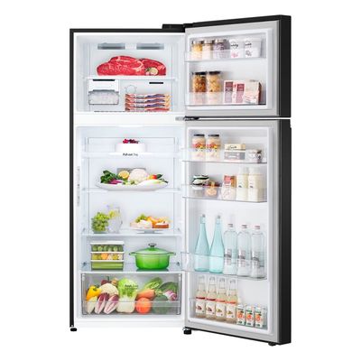 Refrigerador 2 Portas 395L Top Freezer LG GN-B392PX Preto / 110V