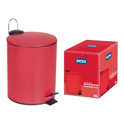 Lixeira Modern Vermelha 5L