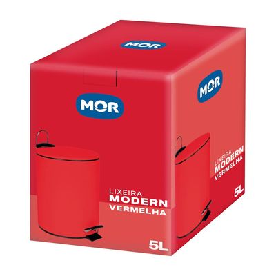 Lixeira Modern Vermelha 5L