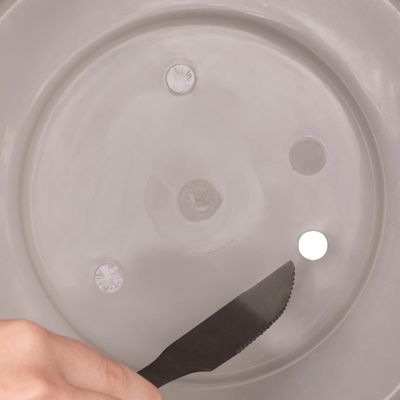 Vaso Cachepot Wave 37cm Branco Antigo