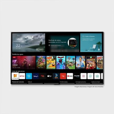 Smart TV LG 60'' 4K UHD WiFi Bluetooth HDR Inteligência Artificial ThinQ Smart 60UQ8050PSB 2022