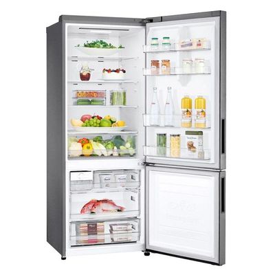 Geladeira LG Inverter Bottom Freezer 451L Platinum GC-B569NLL2 220V